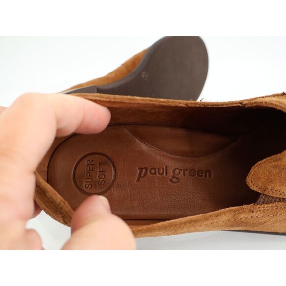 Paul Green Brown Suede Loafers - Picture 12 of 14